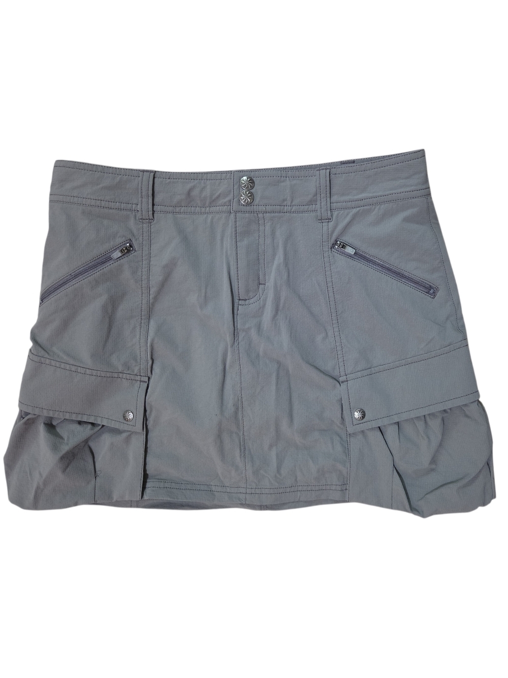 Athleta Slate Gray Cargo Mini Skort Size 6